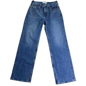 Abercrombie & Fitch High Rise 90s Relaxed Jeans Size 28 Rhinestone Embellished